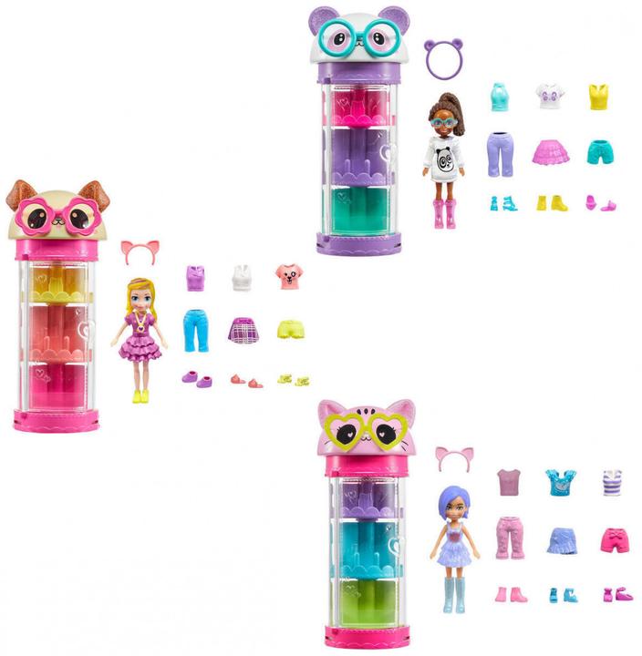 Actual product image Mattel Polly Pocket Carousel Style Set HKW07 HKW04