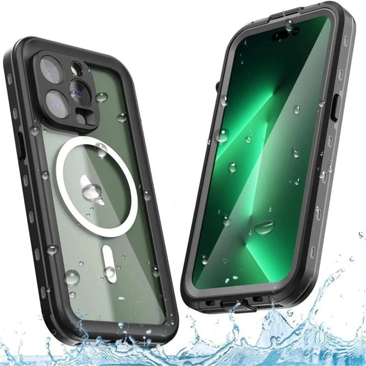 Produktbild Redpepper Apple iPhone 15 Pro - IP68 Dot+ Series Wasserdichtes Outdoor Case mit Magsafe, schwarz (Apple iPhone 15 Pro)