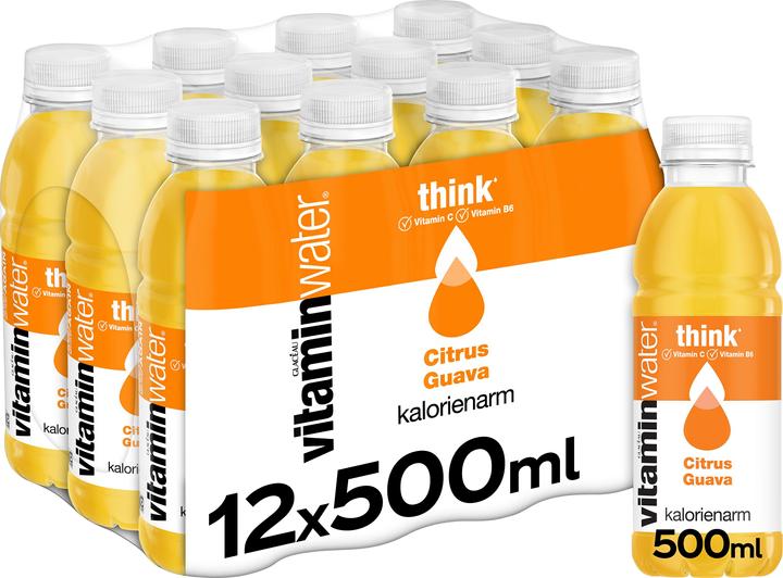 Image du produit Glacéau vitaminwater Think (Agrumes, Goyave, 12 x)