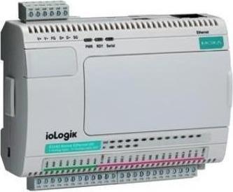 Actual product image Moxa IOLOGIK E2242 - Universal controller, 4 AIs, 12 DIOs, ClickGo, -10 to 60C operating temperature