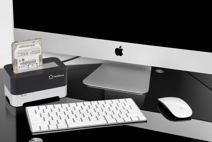 Produktbild Renkforce RF-DOCKING-01 USB 3.2 Gen 1 (USB 3.0) SATA Festplatten-Dockingstation (USB-A, 1 Ports)