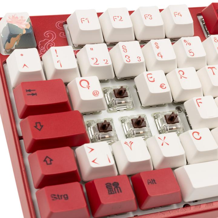Produktbild Varmilo VEA88 Koi TKL Gaming Tastatur, MX-Brown, weisse LED (DE, Kabelgebunden)