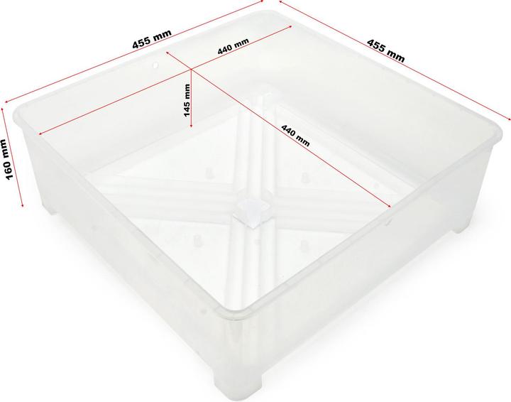 Actual product image Wiltec Spare part for automatic chicken incubator breeding machine plastic tub WQ-series