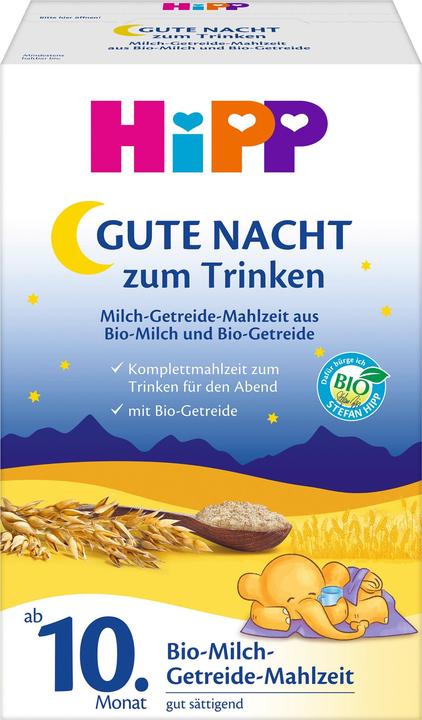 Actual product image Hipp Organic Milk Cereal Meal Goodnight. Organic Milk Cereal Meal (500 g)