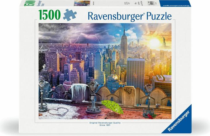 Produktbild Ravensburger New York im Winter und Sommer (1500 Teile)