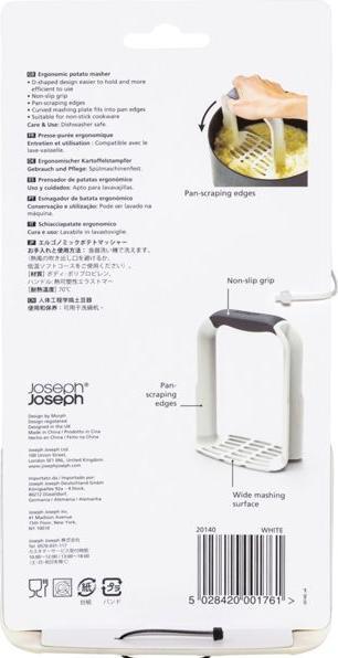 Actual product image Joseph Joseph Easy-Mash Ergonomic Potato Masher - White