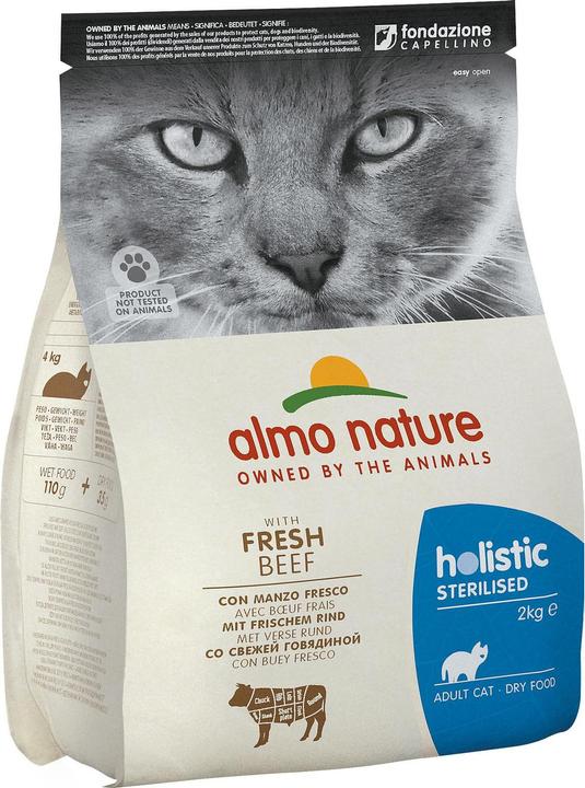 Produktbild Almo Nature Adult Sterilised with jautiena - Dry Cat Food - 2kg (Adult, 1 Stk., 2000 g)