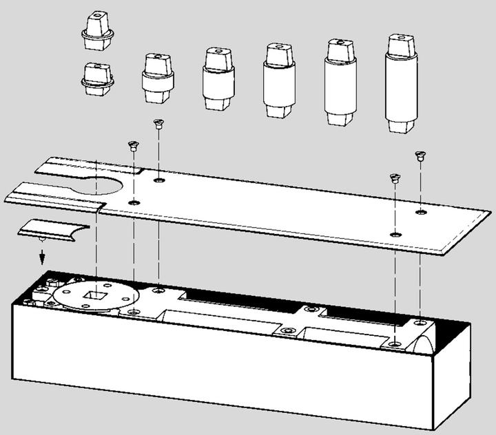 Produktbild Dormakaba Steckachse zu BTS 75V / 80 / 84 (Zimmertür, Eingangstür, Holztür, Balkontür)