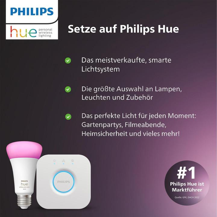 Immagine prodotto Philips Hue Base della fiera della tinta BT (3000 lm)
