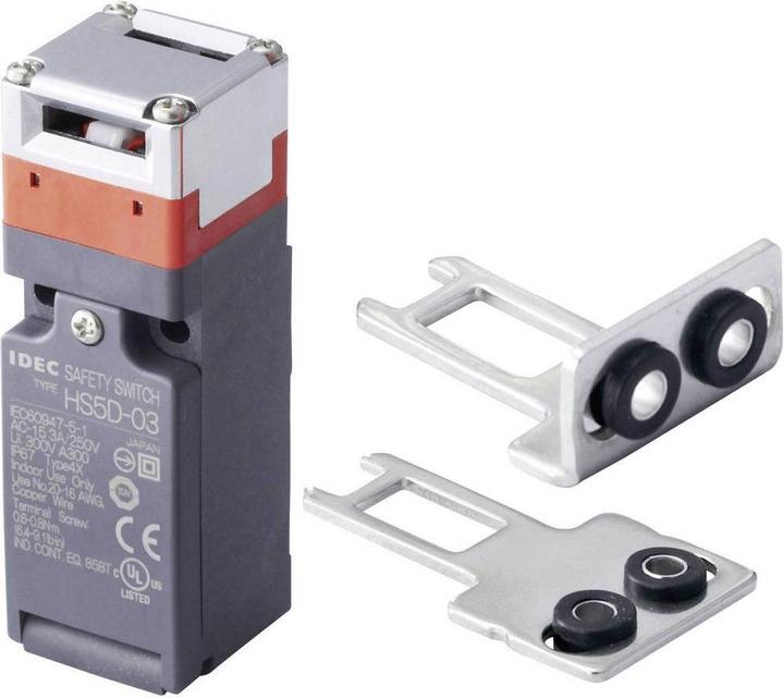 Actual product image Idec Safety switch 300 V/AC 10 A metal lever straight, bent tactile IP67 1 set