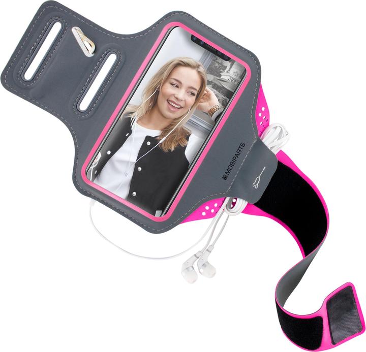 Actual product image Mobiparts Comfort Fit Sport Armband Apple iPhone X/XS Neon Pink