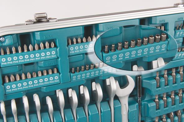 Actual product image Makita P-90532 227 pieces with case