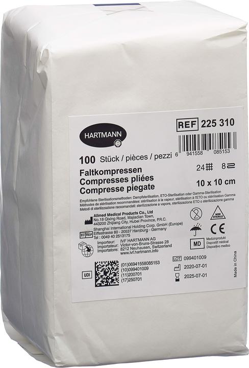 Produktbild IVF Hartmann Faltkompresse Typ 24 10x10cm 8 fach