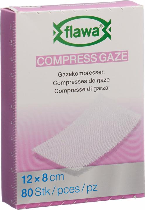 Immagine prodotto Flawa Gazekompressen geschnitten 8x12cm keimreduzierend behandelt