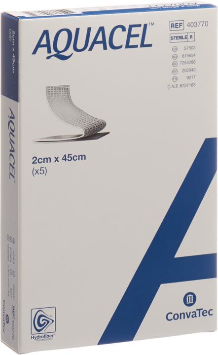 Produktbild Aquacel Ag Hydrofiber Tamponaden 2x45cm