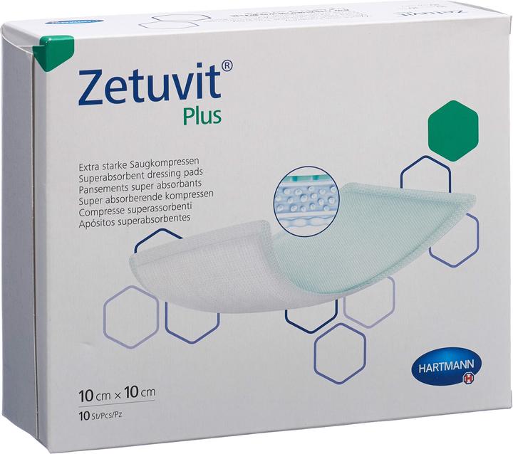 Zetuvit Plus Absorptionsverband 10x10cm