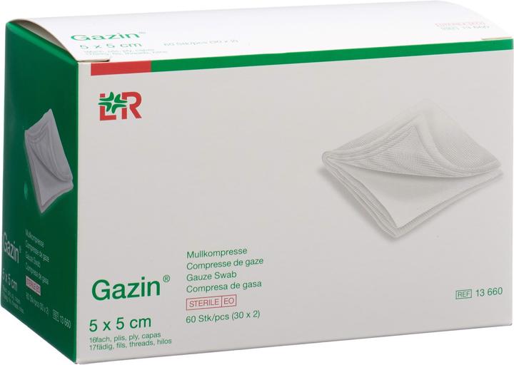 Gazin Mullkompressen 5x5cm 16-fach steril
