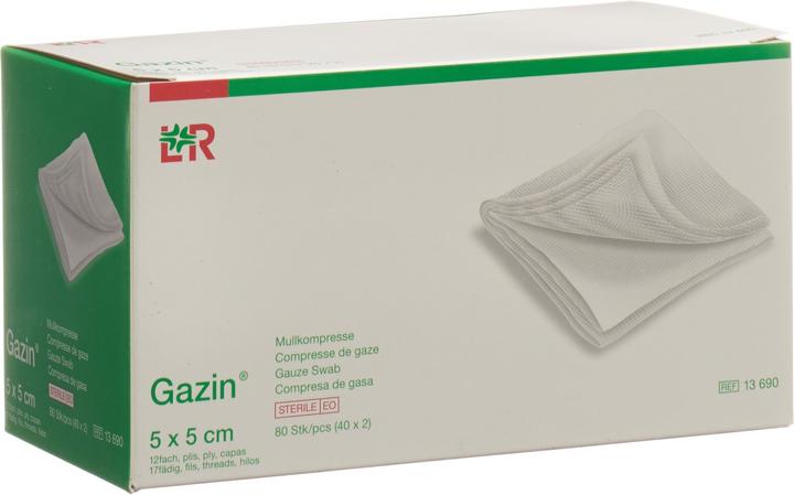 Produktbild Gazin Mullkompressen 5x5cm 12fach steril