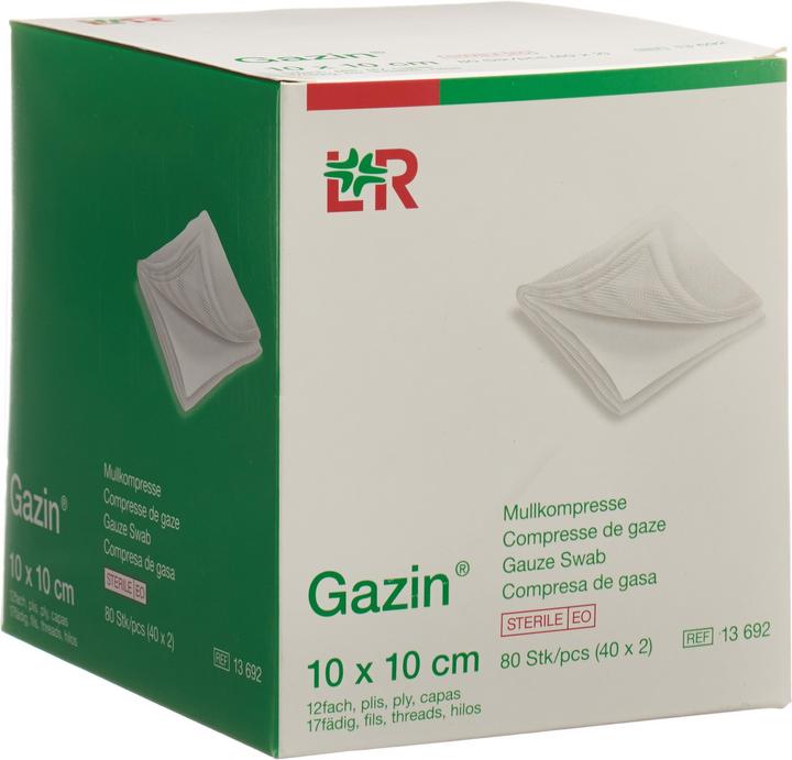 Produktbild Gazin Mullkompressen 10x10cm 12fach steril