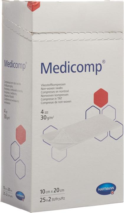 Medicomp Vlieskompr 10x20cm 4f