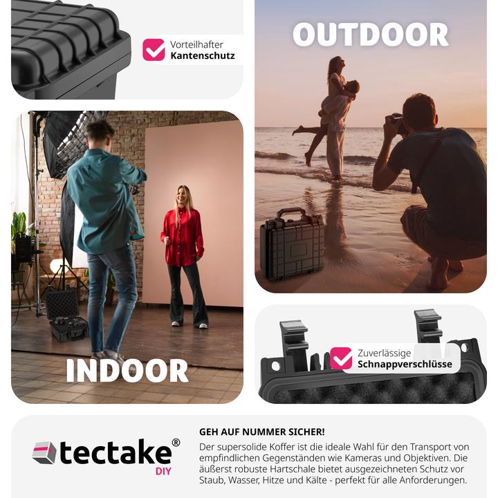 Immagine prodotto tectake Custodia universale per foto (Custodia fotografica, 4.40 l)