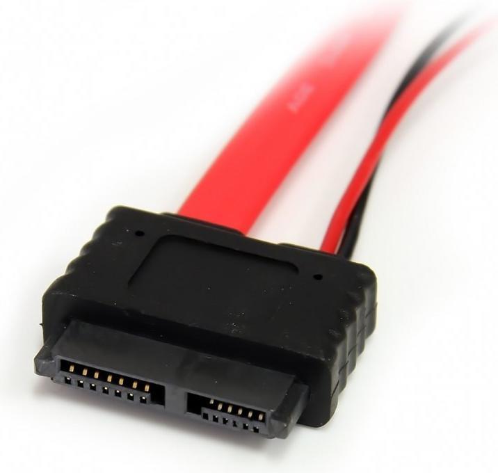 Produktbild StarTech .com Slimline SATA auf SATA mit LP4-Stromkabel / Adapter