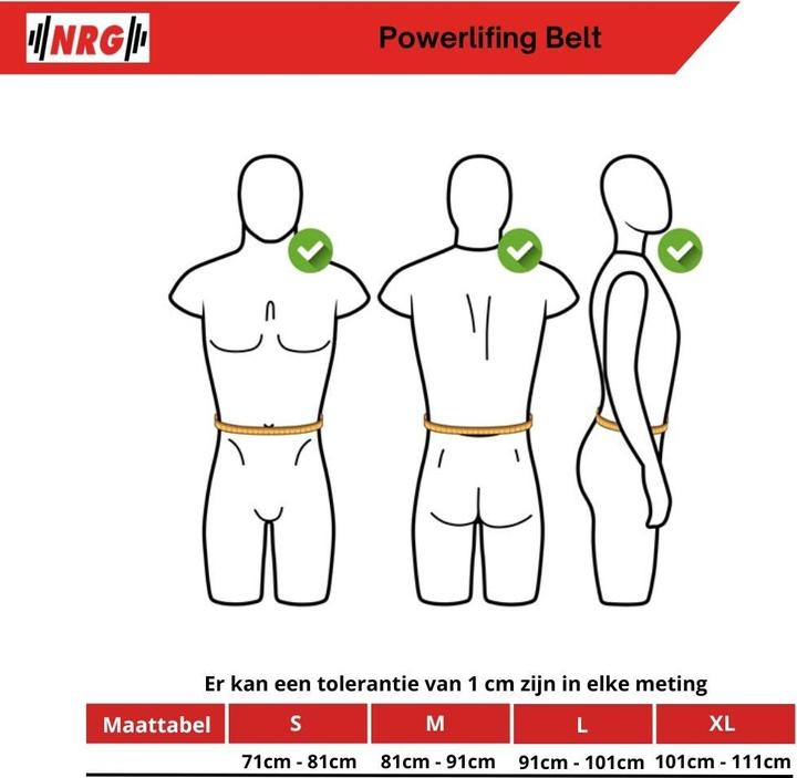 Produktbild NRG Fitness Gewichthebergürtel - Grösse: XL