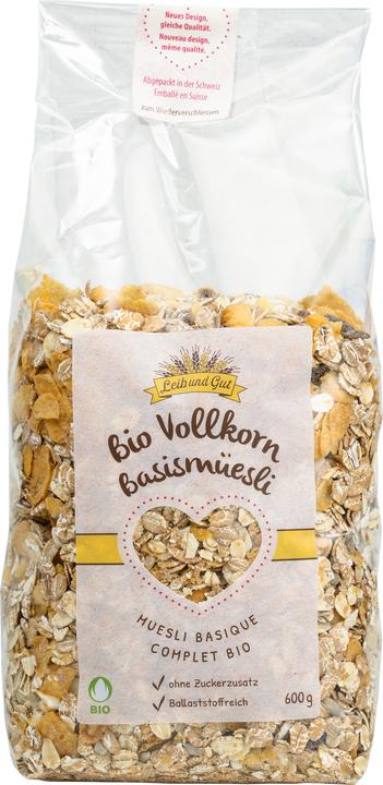 Produktbild Leib und Gut Bio Vollkorn Basismüesli 600 g (605 g)