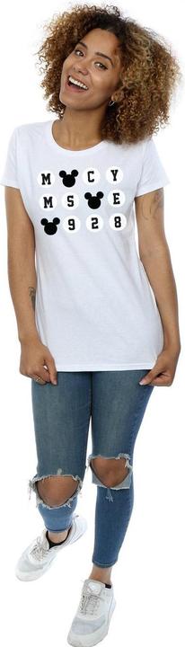 Actual product image Disney Womens/Ladies Mickey Mouse 1928 Circles Cotton T-Shirt (XXL)