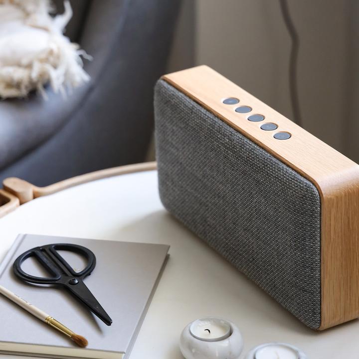 Actual product image SackIT Move Wood - Bluetooth Højtaler - Natural Oak