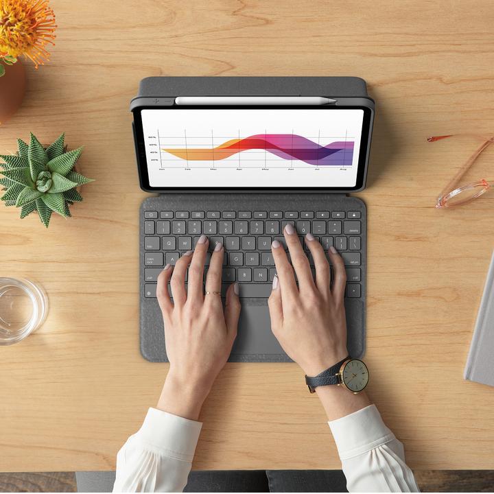 Immagine prodotto Logitech Folio Touch (DE, iPad Air 2020 (4. Gen), iPad Air 2022 (5a generazione))