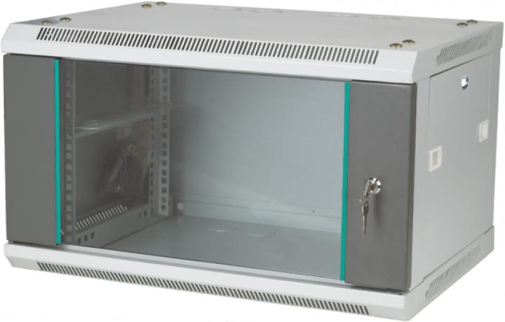 Produktbild Alantec SW-6U-600-450-N-DSJ-OP-RP-B-S Rack Wandmontiertes Regal Edelstahl (6 HE, 19 Zoll Rack)