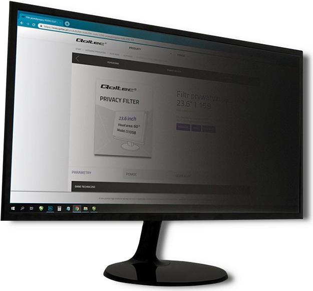 Qoltec Privacy (24", 16 : 9)