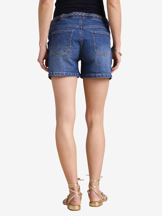 Produktbild Envie de Fraise Umstands-Jeansshorts mit Flechtakzent, Einsatz abnehmbar (46)