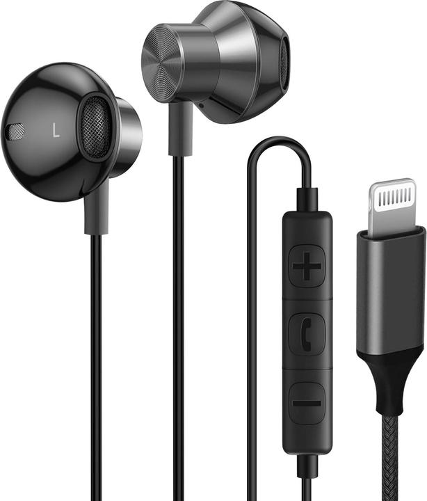 Actual product image LinQ Wired Lightning Earphones Semi-intra-auricular (Cable)