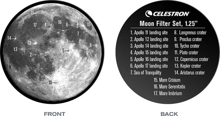 Image du produit Celestron Kit de filtre lunaire 4 pcs. 1.25
