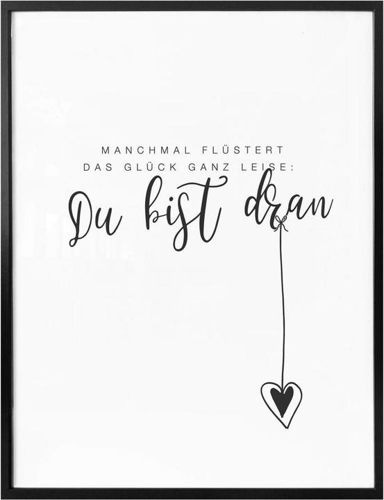 Produktbild Trenddeko Manchmal flüstert das Glück ganz leise (24 x 30 cm)