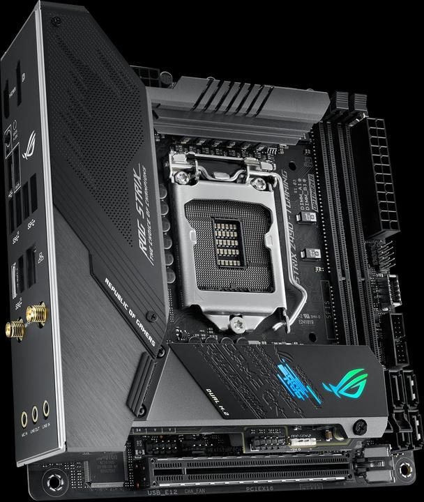 Actual product image ASUS ROG Strix Z490-I Gaming (LGA 1200, Intel Z490, Mini-ITX)