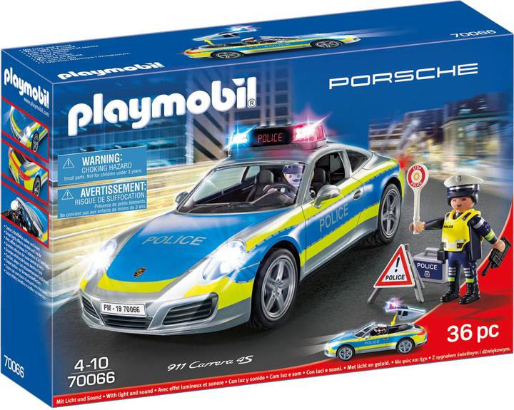 Playmobil Porsche 911 Carrera 4S Police (70066, Playmobil Porsche)