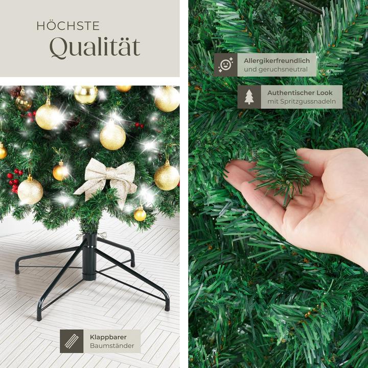 Actual product image tectake Christmas Tree Comet - artificial in green, with dense needles (180 cm)
