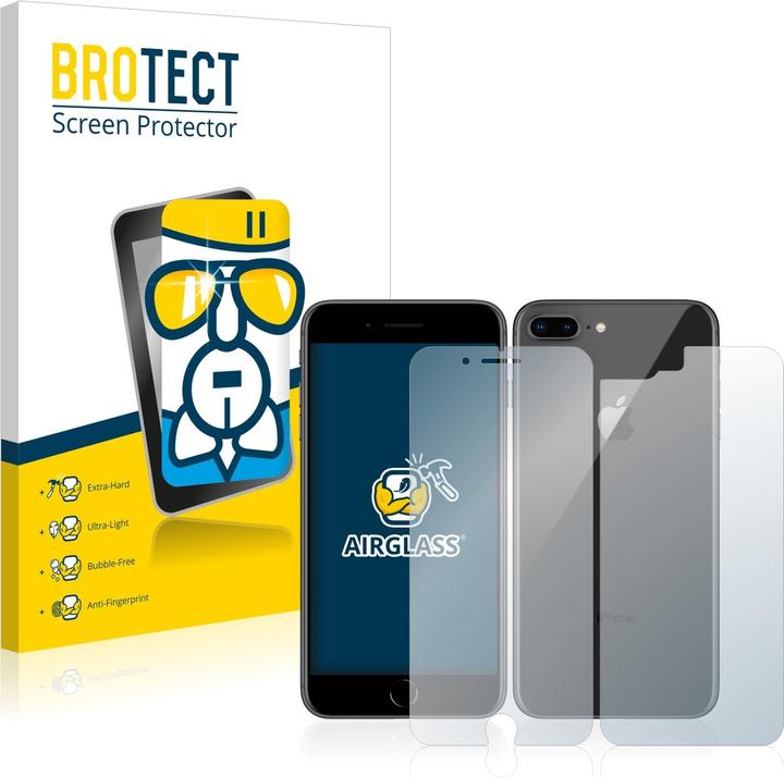 Produktbild BROTECT AirGlass Panzerglasfolie (1 Stück, Apple iPhone 8 Plus)