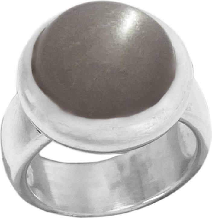 Actual product image Steinkult Sterling silver ring with labradorite stone "Aurora" (54, 925 Silver)