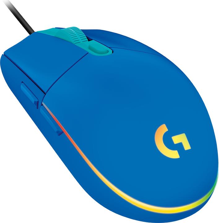 Image du produit Logitech Souris de jeu G203 Lightsync RGB, bleue (Filaire)