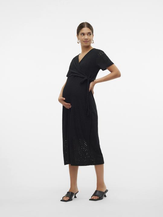 Produktbild Mamalicious Normal geschnitten V-Ausschnitt Midikleid Kleid (S)