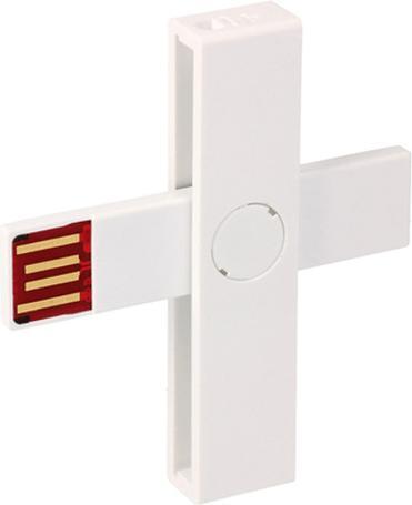 Immagine prodotto Pluss Lettore di smart card ID bianco (USB 2.0)