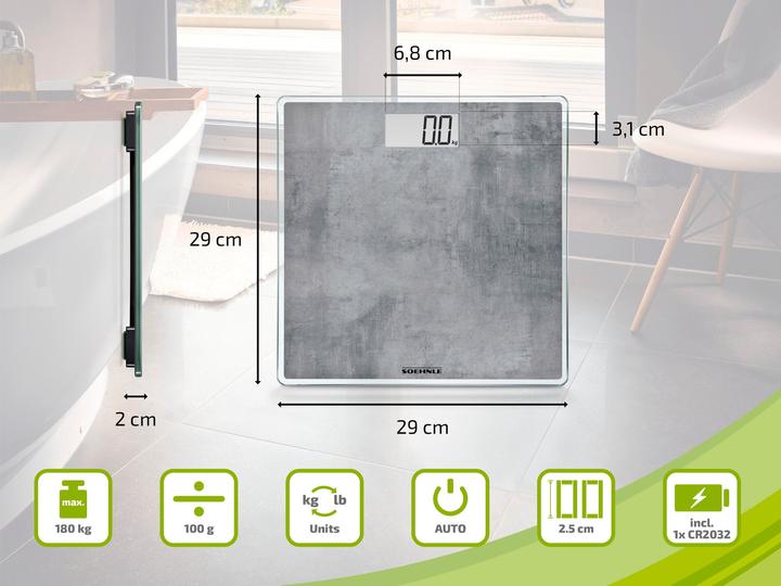 Produktbild Soehnle Style Sense Compact 300 Concrete (180 kg)