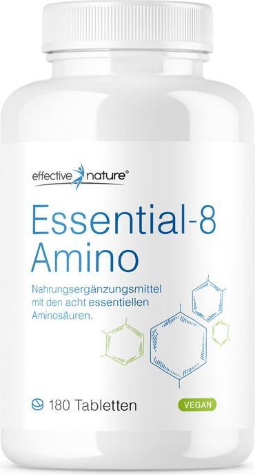 Actual product image Effective Nature EAA Essential Amino Acids 180 Tabs (180 Piece, Pills, 180 g)