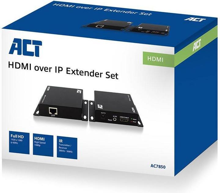 Productafbeelding AC7850 Audio/Video Vermogensversterker AV Zender & Ontvanger Zwart