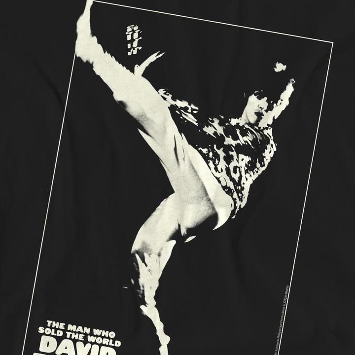 Actual product image David Bowie Unisex Adult The Man Cover T-Shirt (S)