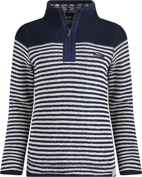 Weird Fish Juliet Pullover mit kurzem Reissverschluss